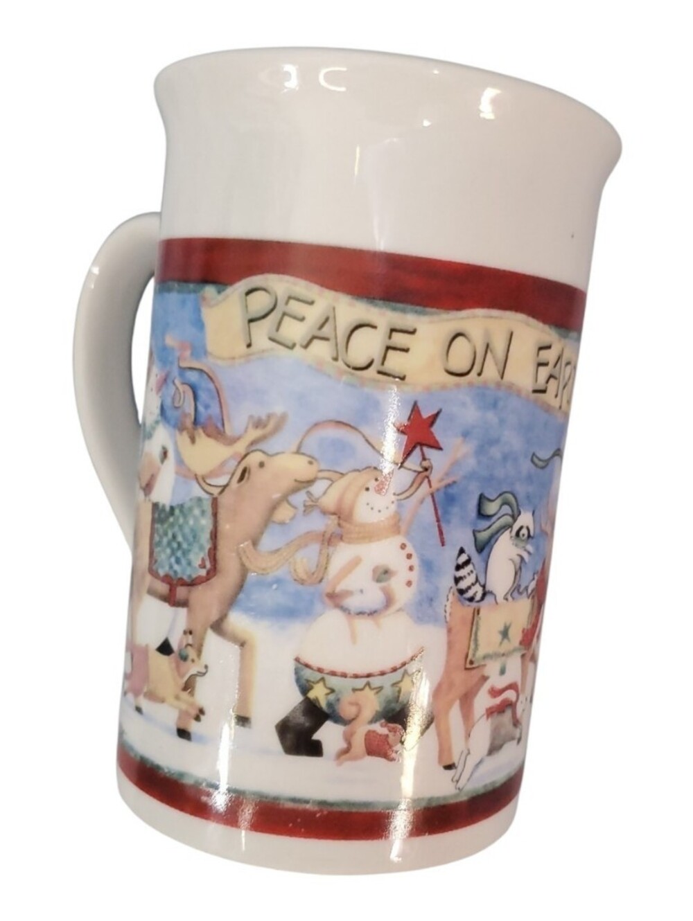 Royal Norfolk White Ceramic Tall Mug with Black Logo